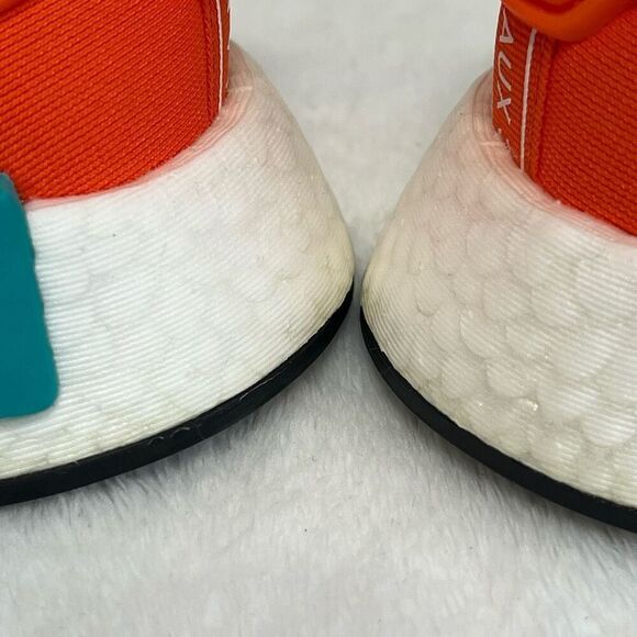 Adidas NMD R1 Orange Lace Up Sneakers 9 Men NEW - Picture 7 of 8